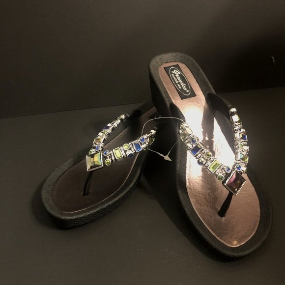 Grandco Sandals ~ Lily ~ Black Sole - Picture 1 of 6